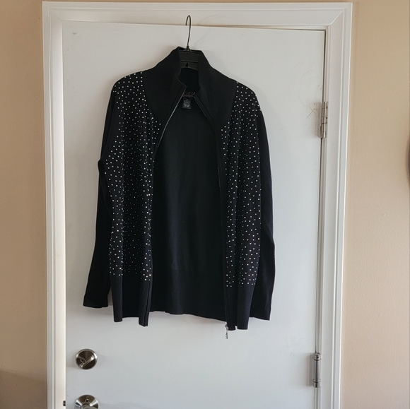 NWOT Lightweight cardigan /jacket with rhinestones - Picture 2 of 11